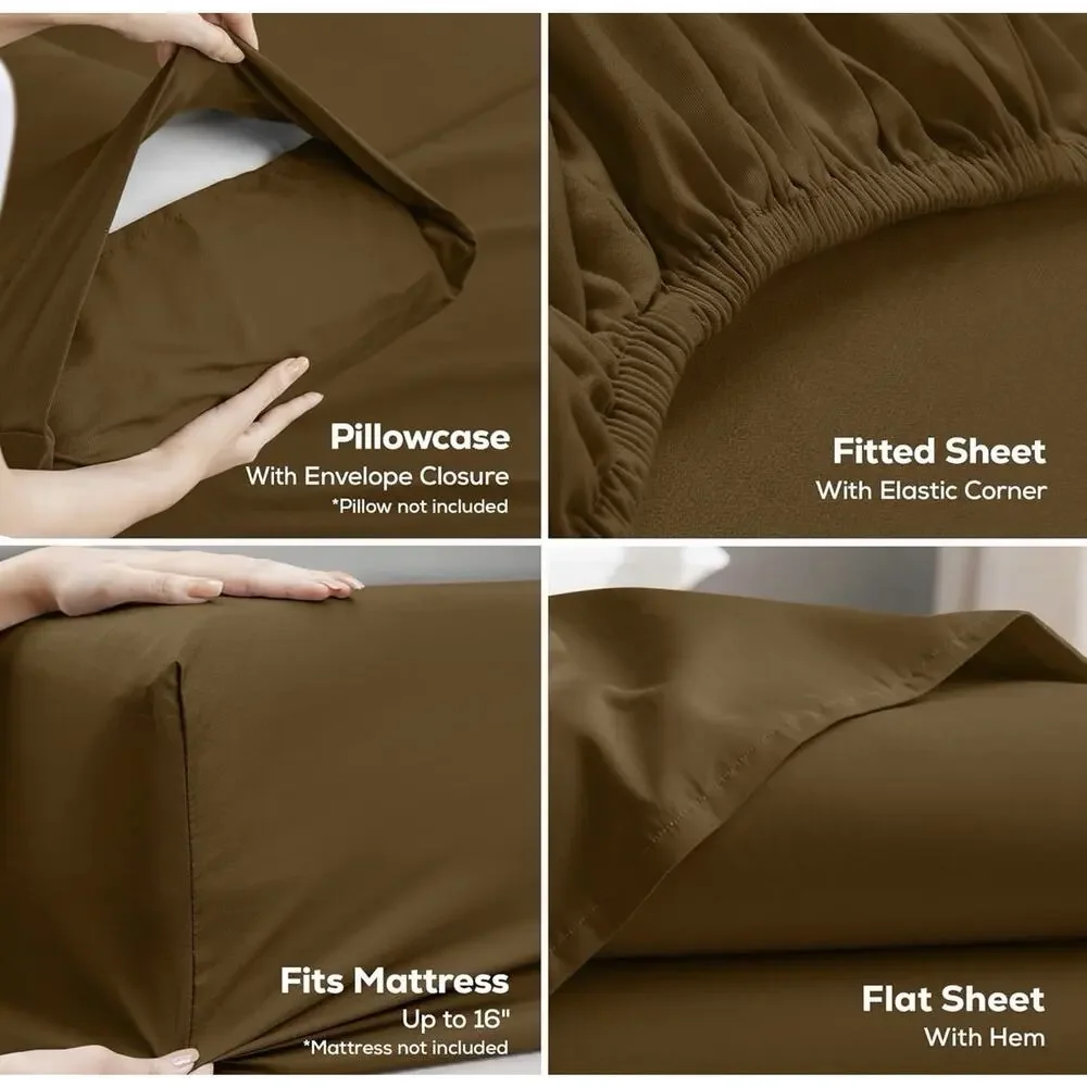 King Sheets Set, 4 Pieces 16